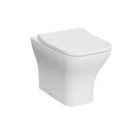 Vitra Koa White Slim Fully Skirted Square Toilet Set With Soft Close Seat & Embedded Cistern