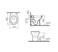 Vitra Layton Back To Wall Pan And Seat Pack