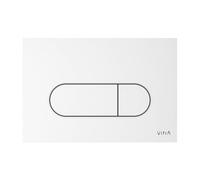 VitrA Loop Round Flush Plate - Gloss White Finish: Gloss White