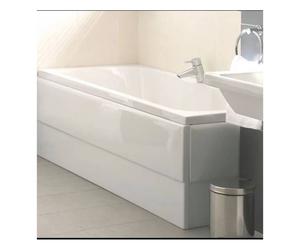 Vitra Optima Single Ended Rectangular Bath Bath Panel Required?: Not Required, Bath Size: 1500mm x 700mm, Optional Bath Legs: Not Required
