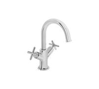 VitrA Origin Classic Basin Mixer (Cross Handles) - Chrome Finish: Chrome
