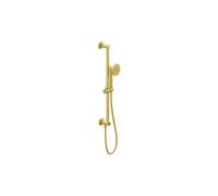 VitrA Origin Classic Hand Shower with Slide Rail & Wall Outlet - Brushed Gold Finish: Brushed Gold