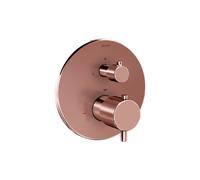 VitrA Origin Integrated Thermostatic Shower Mixer Valve - Soft Copper Finish: Soft Copper