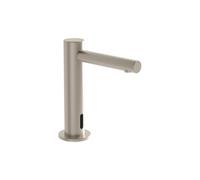 VitrA Origin Touch Free Single Inlet Basin Mixer (Mains) - Brushed Nickel Finish: Brushed Nickel