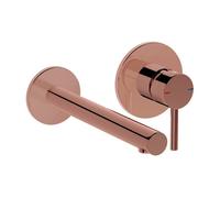VitrA Origin Wall Mounted 2-Hole Basin Mixer - Soft Copper Finish: Soft Copper