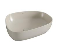 VitrA Outline 570x450mm, Recycled, 0 Tap Holes, Basin Only, Matt Taupe