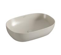 VitrA Outline 595x410mm, Recycled, 0 Tap Holes, Basin Only, Matt Taupe