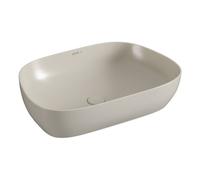 VitrA Outline 630x420mm, Recycled, 0 Tap Holes, Basin Only, Matt Taupe