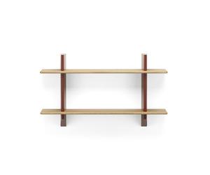 Vitra Rayonnage Mural Bookcase Japanese Red/ Oak