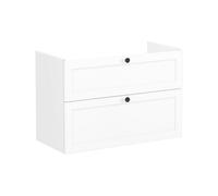 VitrA Root Classic 100cm 2 Drawer Washbasin Unit - Matt White Finish: Matt White