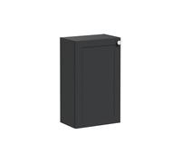 VitrA Root Classic 40cm 1 Door Slim Lower/Base Unit (LH Hinge) - Matt Graphite Size: 40cm, Finish: Matt Graphite, Handing: Left Hand Hinge