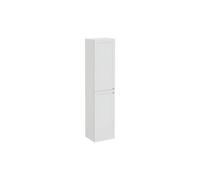VitrA Root Classic 40cm 2 Door Tall Unit (LH Hinge) - Matt Light Grey Finish: Matt Light Grey