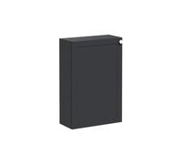 VitrA Root Classic 55cm 1 Door Slim Lower/Base Unit (LH Hinge) - Matt Graphite Size: 55cm, Finish: Matt Graphite, Handing: Left Hand Hinge