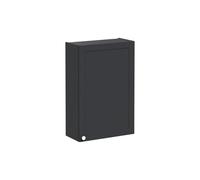 VitrA Root Classic 60cm 1 Door Upper/Wall Unit (RH Hinge) - Matt Graphite Finish: Matt Graphite, Handing: Right Hand Hinge