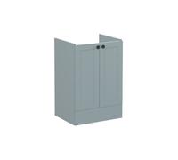 VitrA Root Classic 60cm 2 Door Floor Standing Washbasin Unit - Matt Fjord Green Finish: Matt Fjord Green