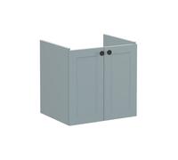 VitrA Root Classic 60cm 2 Door Wall Hung Washbasin Unit - Matt Fjord Green Finish: Matt Fjord Green