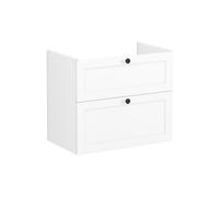 VitrA Root Classic 80cm 2 Drawer Washbasin Unit - Matt White Finish: Matt White