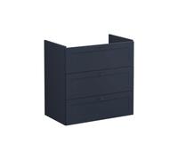 VitrA Root Classic 80cm 3 Drawer Washbasin Unit - Matt Dark Blue Finish: Matt Dark Blue