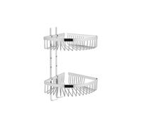 VitrA Root Double Sponge Basket - Chrome Finish: Chrome
