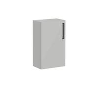 VitrA Root Flat 40cm 1 Door Slim Lower/Base Unit (LH Hinge) - Shiny Pearl Grey Size: 40cm, Finish: Shiny Pearl Grey, Handing: Left Hand Hinge