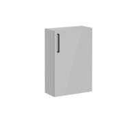 VitrA Root Flat 55cm 1 Door Slim Lower/Base Unit (RH Hinge) - Shiny Pearl Grey Size: 55cm, Finish: Shiny Pearl Grey, Handing: Right Hand Hinge