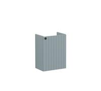 VitrA Root Groove 40cm 1 Door Wall Hung Slim Washbasin Unit (RH Hinge) - Matt Fjord Green Finish: Matt Fjord Green, Handing: Right Hand Hinge