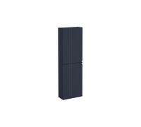 VitrA Root Groove 55cm 2 Door Slim Tall Unit (LH Hinge) - Matt Dark Blue Finish: Matt Dark Blue