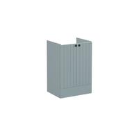 VitrA Root Groove 60cm 2 Door Floor Standing Washbasin Unit - Matt Fjord Green Finish: Matt Fjord Green