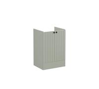 VitrA Root Groove 60cm 2 Door Floor Standing Washbasin Unit - Matt Retro Green Finish: Matt Retro Green