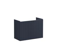 VitrA Root Groove 80cm 2 Door Wall Hung Slim Washbasin Unit - Matt Dark Blue Finish: Matt Dark Blue