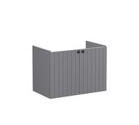 VitrA Root Groove 80cm 2 Door Wall Hung Washbasin Unit - Matt Grey Finish: Matt Grey