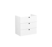 VitrA Root Groove 80cm 3 Drawer Washbasin Unit - Matt White Finish: Matt White