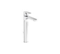 VitrA Root Round Tall Basin Mixer with Waste Lever - Chrome Finish: Chrome