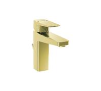 VitrA Root Square Basin Mixer with Waste Lever - Soft Gold Finish: Soft Gold