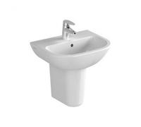 Vitra S20 450mm Basin 1 Tap Hole And Semi Pedestal
