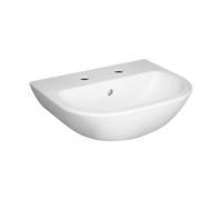 Vitra S20 450mm Basin 2 Tap Hole And Semi Pedestal