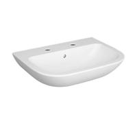 Vitra S20 600mm Basin 2 Tap Hole And Semi Pedestal