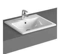 Vitra S20 Compact Inset Countertop Basin & Front Overflow 500mm W - 1 TH