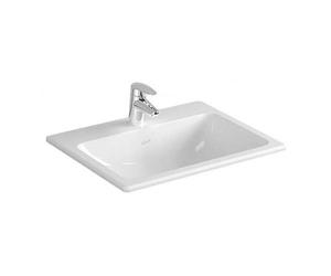 Vitra S20 Compact Inset Countertop Basin & Front Overflow 550mm W - 1 TH