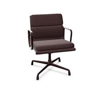 Vitra Soft Pad EA 208 Office Chair With Swivel Track Dark Red/Nero/Dark Bordeaux