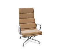 Vitra Soft Pad EA 222 Office Chair With Swivel & Tilt Mechanism Camel/ Chrome