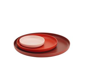 Vitra Trays Tray Set with 3 Red