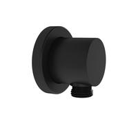 VitrA Wall Mounted Hand Shower Outlet - Matt Black Finish: Matt Black
