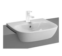 Vitra Zentrum Semi-Recessed 500mm 1 Tap Hole Basin refb6