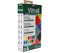 Pebeo Vitrail Glass Paint Exploration Set 12 x 20ml