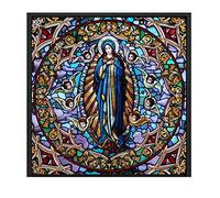 Vitrail Eglise Film Window -adhetif Anti-UV Static Confidentiality Clows Film Jesus Religious Figures Decorative Vinyl Vinyl Sticker Glass,A,60x80cm(24"x32")