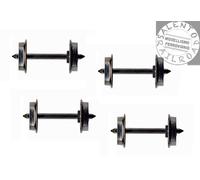 Vitrains 6048 Set of 4 axles for DC 10.5 mm isolated wheels scale 1:87 H0