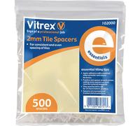 Vitrex 102000 2mm Tile Spacers x 500, Set of 500 Pieces