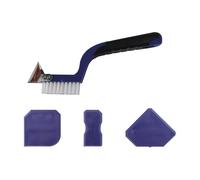 Vitrex Grout Silicone Remover & Finishing Kit Metal Scraper Brush Profiling Tool in Black Vitrex Black