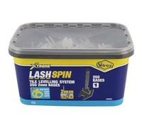Vitrex LASHSPIN Base 2mm (250), Fast, Reliable, and Cost-Effective, LASHSPIN is the go-to Solution for Professional-Grade Tile Levelling.